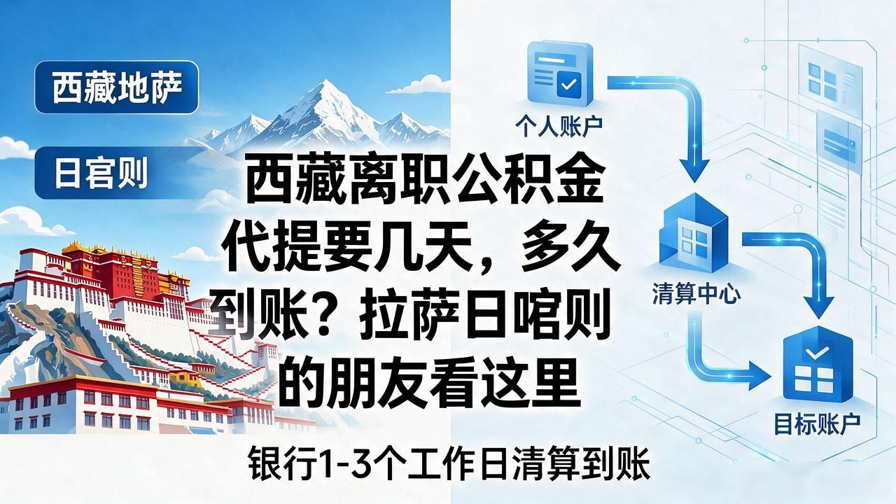 西藏离职公积金代提要几天，多久到账？拉萨日喀则的朋友看这里